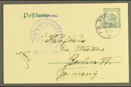 SOUTH WEST AFRICA 1913 (8 Mar) 5pf Postal Stationery Card To Germany Cancelled By Fine "USAKOS" Cds Postmark With... - Altri & Non Classificati