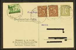 1921 (24 July) Uprated 10pf Postal Stationery Picture Postcard Produced For The 27th Philatelists' Day, Bearing... - Altri & Non Classificati