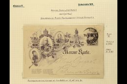 HANNOVER LOCAL PRIVATE STADTPOST Late 19th Century Collection Of Postally Used Cards And A Cover. Mainly Postal... - Altri & Non Classificati