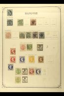 HANNOVER 1850-64 19TH CENTURY COLLECTION On A Printed Page. Includes 1850 1g X2 Used (one Signed), 1851-55 1g And... - Altri & Non Classificati