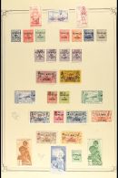 WALLIS & FUTUNA 1920-1942 FINE MINT COLLECTION On Leaves, All Different, Inc 1920 Set To 2f, 1924-27... - Altri & Non Classificati