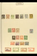 TUNISIA 1888-1941 COLLECTION On Leaves, All Different Mint Or Used Stamps, Inc 1906-20 Set, 1918 Red Cross Surchs... - Altri & Non Classificati