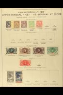 SENEGAL & NIGER 1903 To 1931 Fine Mint & Used Collection On Album Pages, Includes Senegal & Niger 1903... - Altri & Non Classificati