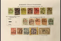 MOROCCO 1891 - 1935 Extensive Collection, Mostly Complete Fine Used Sets, With The Odd Mint Set Incl 1891 To 2p On... - Altri & Non Classificati