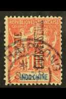 INDO - CHINA PARCEL POST 1899-02 10c Rose- Red With VERTICAL OVERPRINT, Yvert 5b, Very Fine Used. For More Images,... - Altri & Non Classificati