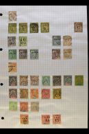 GUADELOUPE 1883-1947 All Different FINE USED Collection On Pages. Note 2c General Colonies With 1883 Basse Terre... - Altri & Non Classificati