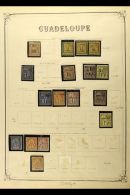 GUADELOUPE 1884-1947 ATTRACTIVE MINT COLLECTION In Hingeless Mounts On Pages, All Different, Inc 1884 "20" On 30c,... - Altri & Non Classificati