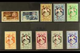 EQUATORIAL AFRICA 1944 "LIBERATION" Surcharged Set, Yv 181/190, Fine Mint (10 Stamps) For More Images, Please... - Altri & Non Classificati