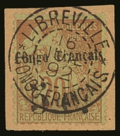 CONGO 1891-92 5c On 20c Red/green, Yvert 3 (SG 5), Very Fine Used On Small Piece, Tied By Fully Dated LIBREVILLE... - Altri & Non Classificati