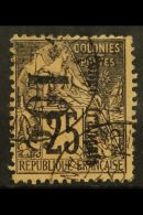 CONGO 1891 10c On 25c, Small "o", Reading Downwards, Yv 5b, Very Fine Used. For More Images, Please Visit... - Altri & Non Classificati