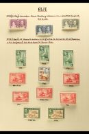 1937-86 SUPERB MINT COLLECTION WITH ADDITIONAL DEFINITIVE SHADES AND PERFS A Beautifully Written Up Collection On... - Fiji (...-1970)