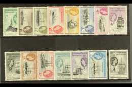 1954-62 Definitives Complete Set, SG G26/40, Very Fine Mint. Fresh (15 Stamps) For More Images, Please Visit... - Falkland