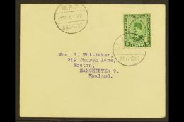 ARMY POST 1936 3m Green, SG A12 On Cover, Tied By A Neat, Upright MPO Cds. Lovely Item, Seldom Seen  For More... - Altri & Non Classificati