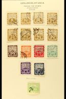 POSTAGE DUES, OFFICIALS, AND NEWSPAPER  STAMPS 1918-72 Semi-specialised Fine Mint And Used Collection On Album... - Altri & Non Classificati