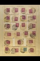 1934-1940 Collection Of Czechoslovakia And Slovakia Stamps On Pieces Etc. Much Postmark Interest. (approx 250... - Altri & Non Classificati