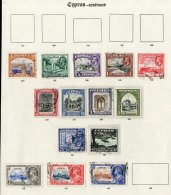 1912-36 KGV USED COLLECTION A Useful Collection On Old Imperial Printed Leaves, Incl. 1912-15 Range To 4pi,... - Altri & Non Classificati