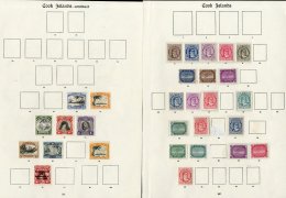 1890-1935 MINT COLLECTION Neatly Presented On Old Imperial Album Pages. Includes Queen And Torea Types To 10d And... - Cook