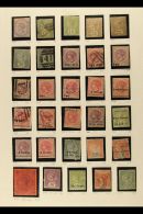 MESSY 19TH CENTURY TO 1950'S ACCUMULATION Of Stamps On Pages And Stockcards From Many Different Old Collections,... - Ceylon (...-1947)