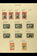 1938-49 FINE USED COLLECTION Neatly Presented & Written Up On Album Pages. Inc 1938-49 Set Plus Most Shade,... - Ceylon (...-1947)