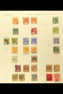 1899-1990 COLLECTION On Leaves, Mint (some Later Never Hinged) & Used Stamps, Inc (all Used) 1899-1900 Set To... - Ceylon (...-1947)