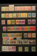 1886-1936 MINT COLLECTION On A Stock Page. Includes QV Ranges To 1r12c, KEVII To 75c, KGV Definitives To Various... - Ceylon (...-1947)