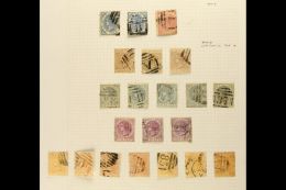 1867-1960 USED ACCUMULATION On Album Pages. Includes QV Ranges To 96c, KGV  To 1r & KGVI To 5r With... - Ceylon (...-1947)