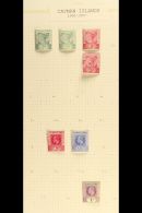 1900-1950 MINT & USED COLLECTION On Leaves, Inc 1900 ½d (x2) & 1d Mint, 1905 1d & 2½d... - Caimán (Islas)