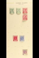 1900-1950 MINT & USED COLLECTION On Leaves, Inc 1900 ½d (x2) & 1d Mint, 1905 1d & 2½d... - Cayman (Isole)