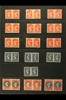 REVENUES 1865 BILL STAMPS Beautiful Collection Of All The Different Values (apart From 20c) Of The Entire Set,... - Altri & Non Classificati