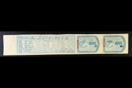 REVENUE - LOCK LABEL Circa 1870 Blue QV Engraved Lock Label, Van Dam FLS2, Fine Used (Dec 1873). For More Images,... - Altri & Non Classificati