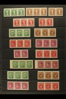 1937-52 FINE MINT COIL & BOOKLET PANE COLLECTION Presented On Stock Pages. Includes 1937-38 1c & 2c Panes... - Altri & Non Classificati