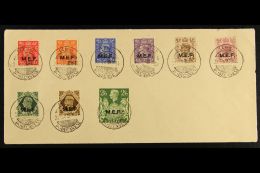 LEROS - DODECANESE ISLANDS MEF Overprint Set To 2s 6d Used On Unaddressed Cover, Sass 6-14, Tied By LEROS... - Africa Orientale Italiana