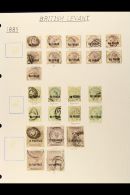 TURKISH CURRENCY 1885-1922 POSTMARK COLLECTION. An Interesting Collection With A Strong Range Of Issues That... - Levante Britannico