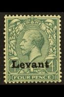 SALONICA 1916 KGV 4d Grey Green "Levant" Opt'd, SG S5, Fine Mint For More Images, Please Visit... - Levante Britannico