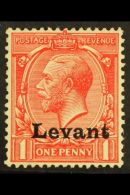 SALONICA 1916 KGV 1d Scarlet "Levant" Opt'd, SG S2, Fine Mint For More Images, Please Visit... - Levante Britannico