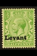 SALONICA 1916 KGV ½d Green "Levant" Opt'd, SG S1, Fine Mint For More Images, Please Visit... - Levante Britannico