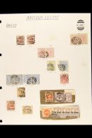 BRITISH POST OFFICES - BEIRUT (BEYROUT) Collection Of GB Queen Victoria Stamps With "G06" Or Beyrout Cds Cancels.... - Levante Britannico