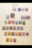 1885-1922 USED COLLECTION Presented On A Pair Of Printed Album Pages. Includes QV To 12pi On 2s6d, KEVII With... - Levante Britannico