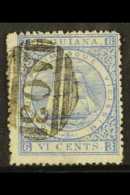 1875-76 6c Ultramarine - Perf 15, SG 111, Fine Used For More Images, Please Visit... - Guyana Britannica (...-1966)