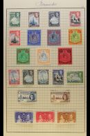 1937 - 1946 Geo VI Issues Complete Perforated "Specimen", SG 107s/9s, 110s/121s (this Set Partially Adhered... - Bermuda