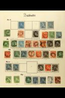 1852-1903 QUEEN VICTORIA COLLECTION Presented On A Pair Of Busy Album Pages. A Mostly Used Collection Containing A... - Barbados (...-1966)