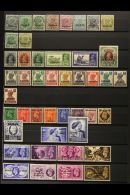 1933-1964 FINE MINT COLLECTION On Stock Pages, ALL DIFFERENT, Inc 1933-37 Set To 4a (ex 2a), 1938-41 Set To 9p, 3a... - Bahrein (...-1965)