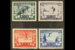 1933 Skiing Championships (F.I.S.) Complete Set, Mi 551/554, Very Fine Mint. (4 Stamps) For More Images, Please... - Altri & Non Classificati