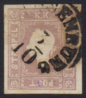 1858-59 (1k.05) Dull Purple Newspaper Stamp, SG N29 Or Michel 17b, Fine Used With 4 Good To Large Margins. Cat... - Altri & Non Classificati