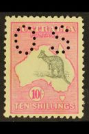 OFFICIAL 1915-28 10s Grey & Pink Roo Punctured "OS", SG O51, Very Fine Mint, Lovely Fresh Colour, An... - Altri & Non Classificati