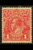 1918-20 1d Carmine-pink KGV Head, SG 49, Fine Mint, Nice Centering, Very Fresh. For More Images, Please Visit... - Altri & Non Classificati