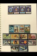 1965-1982 COMPREHENSIVE NEVER HINGED MINT COLLECTION In Hingeless Mounts On Leaves, ALL DIFFERENT Complete Sets,... - Ascensione