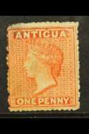 1867 1d Vermilion, Wmk Sideways, SG 7b, Unused, Also Showing The Position 8 MAJOR RE-ENTRY. Thin, Cat £250+... - Altri & Non Classificati