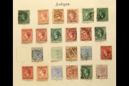 1863-1887 COLLECTION ON OLD "IMPERIAL" LEAF Mainly Fine Condition. With 1863-67 1d Unused And Used (2 Shades),... - Altri & Non Classificati