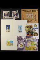 ROTARY INTERNATIONAL 1955-2013 NEVER HINGED MINT Stamps And Miniature Sheets Loose In A Flat Box. Several... - Non Classificati